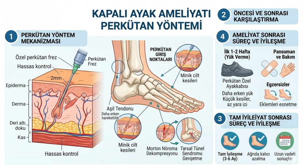 Perkütan Yöntemle Kapalı Ayak Ameliyatı